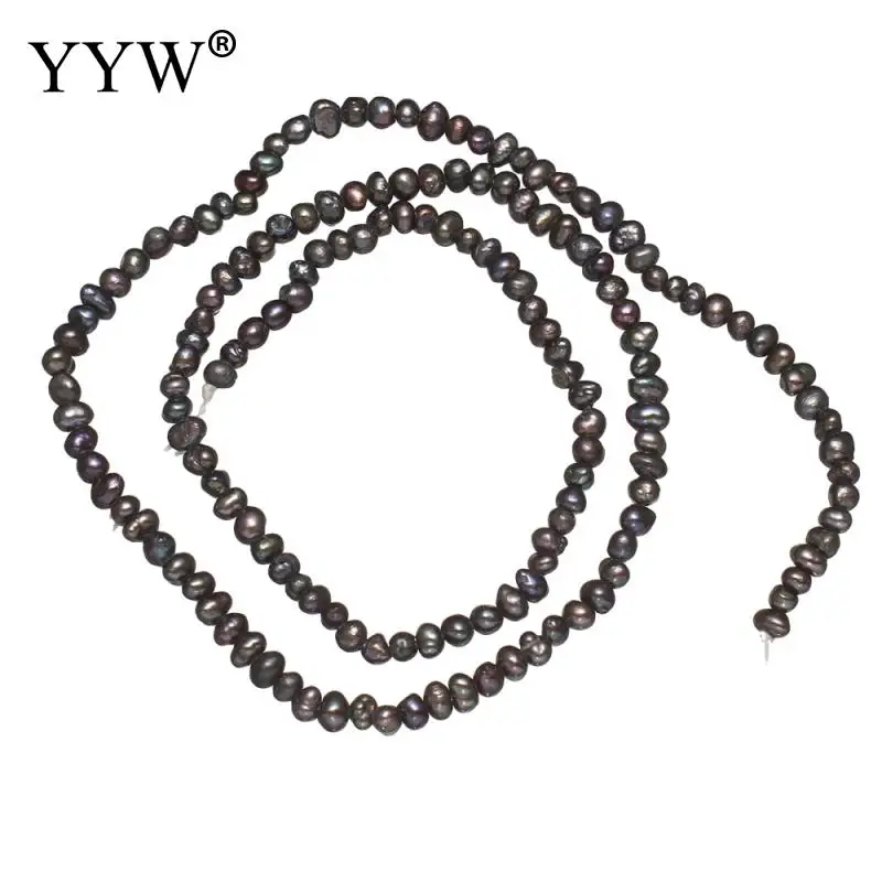 

Cultured Potato Freshwater Pearl Beads Diy Making Natural Black 2-3mm Approx 0.8mm Sold Per 15 Inch Strand