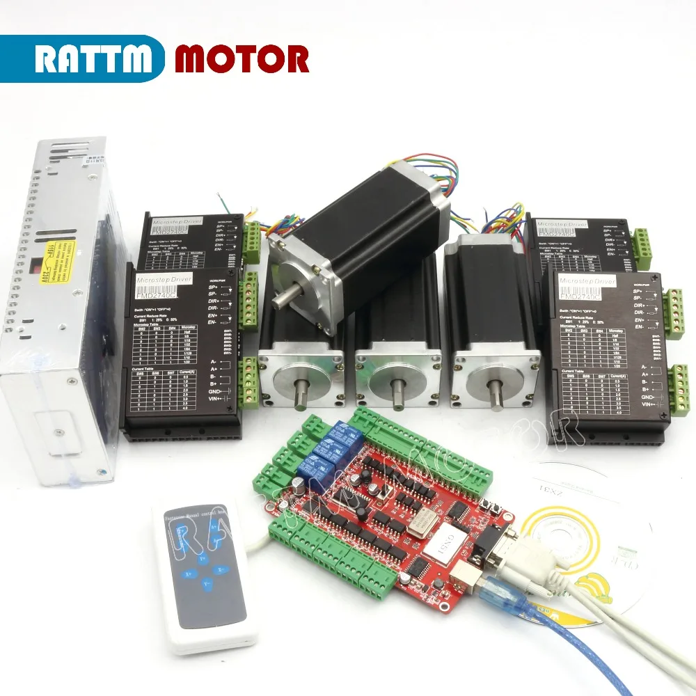 Aliexpress com Buy 4 Axis CNC  kit  Nema  23  Stepper Motor 