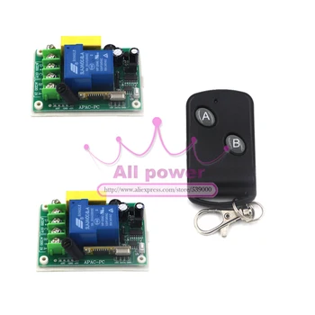 

Wireless Remote Switch 220V System: AB Button On/Off controller Learning code Receiver Remote Control Switch For Home Automation