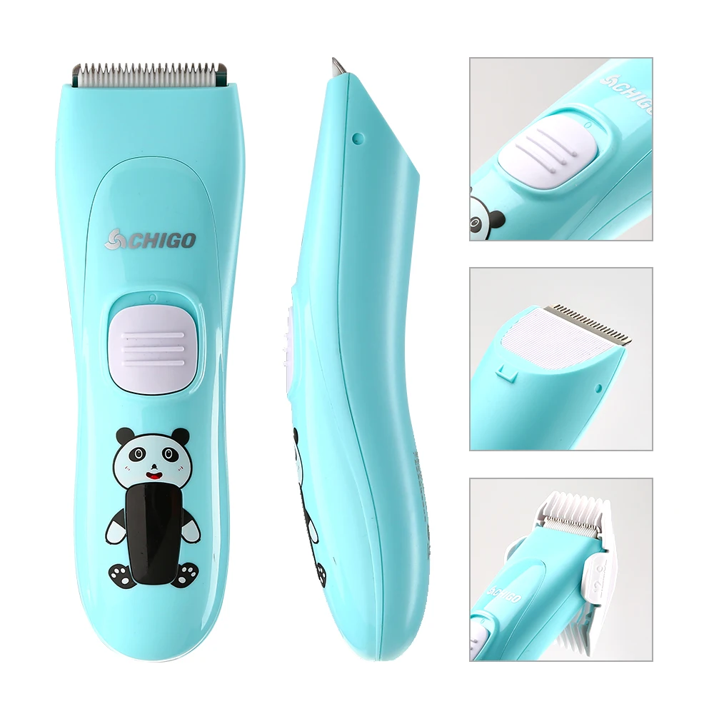 Электрический детский набор для стрижки волос USB Перезаряжаемый водонепроницаемый триммер для волос с 4 головками домашний триммер для