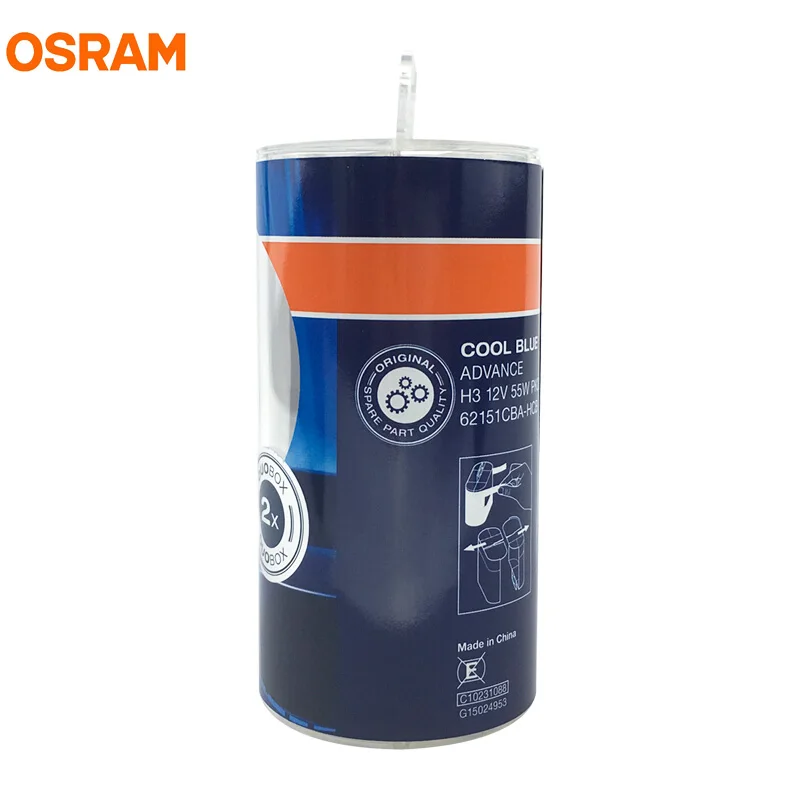 OSRAM H3 5000K 12 В 55 Вт 62151CBA холодные синие усовершенствованные галогенные лампы Xenon Mega
