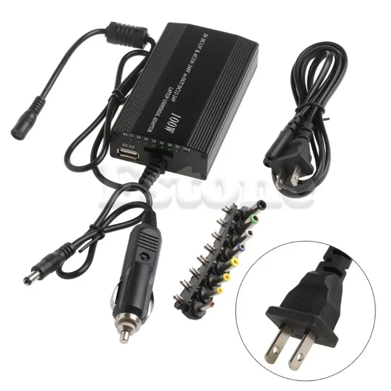 New DC In Car Charger Notebook Universal AC Adapter Power Supply For Laptop 100W 5A US Plug