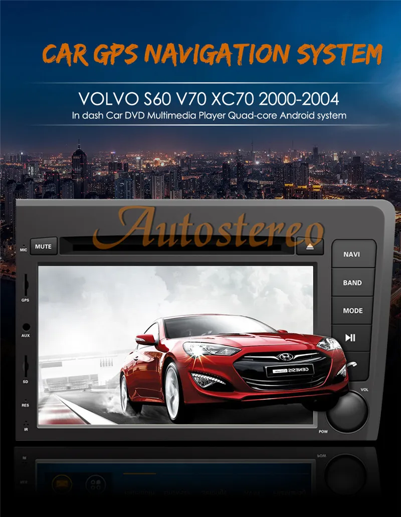 Android 9 автомобильный dvd-плеер gps навигация для VOLVO S60 V70 XC70 2000-2004 стерео головное устройство мультимедийный плеер радио магнитофон