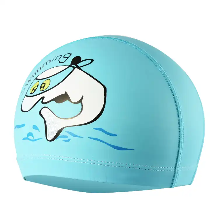 childrens waterproof swimming caps