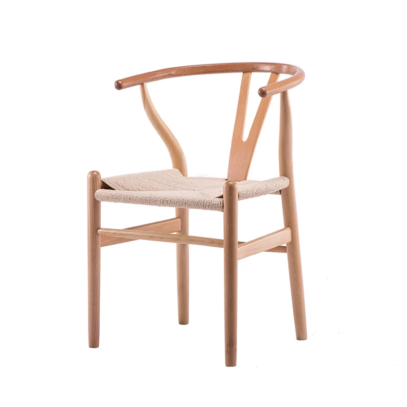 Луи мода обеденный стул нордический Досуг твердой древесины стул