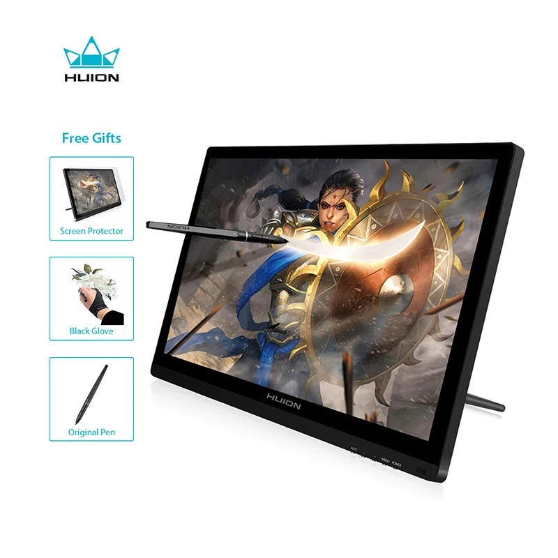 

HUIION GT-191 IPS Pen Display Monitor 8192 Levels Art HD Graphics Drawing Pen Tablet Monitor with Gifts