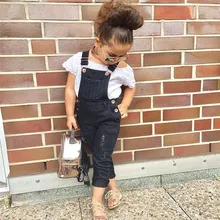 Модная одежда для маленьких девочек; кружевной топ; комбинезон; комбинезоны; США