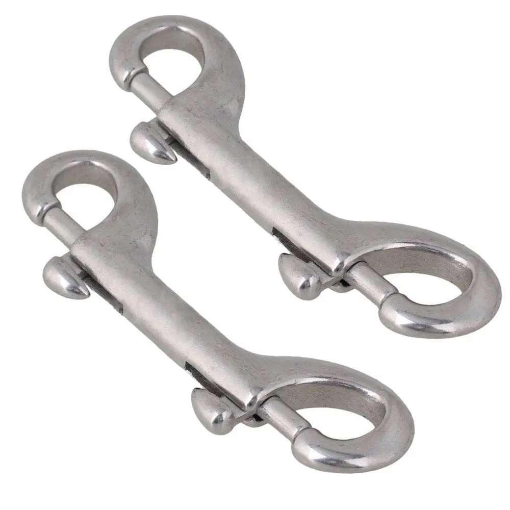 Stainless Steel 1 Double End Bolts Snaps Hooks Marine Grade Snaps