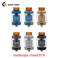 Новейшая электронная сигарета RTA Танк Geekvape Creed RTA с тремя сменными воздуха системы 6,5 мл большой ёмкость vs Zeus RTA