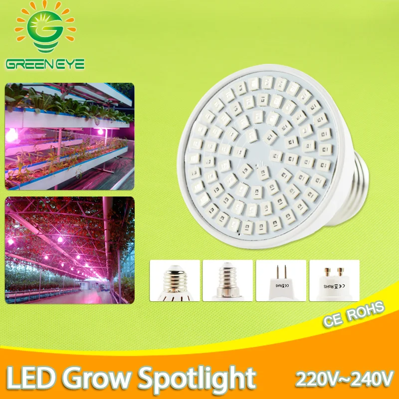 

Grow Light E27 E14 MR16 GU10 220V 110V LED Lampada cfl Full Spectrum Indoor Plant Lamp For Plants Vegs Hydroponic System Plant