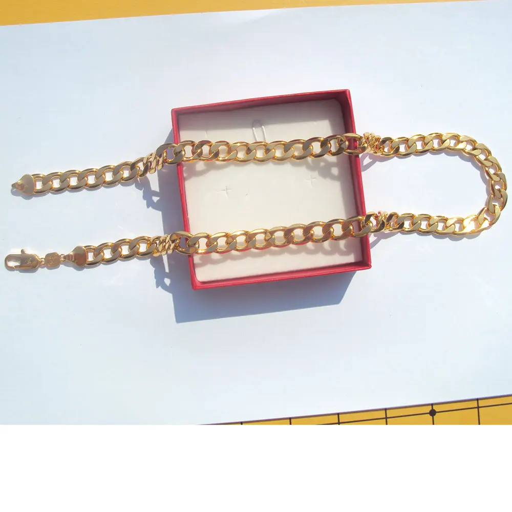 Марка Amberta, 925, желтое твердое золото, GF, звено цепи, мужские панцирные кубинские ожерелья, 600*10 мм, Италия