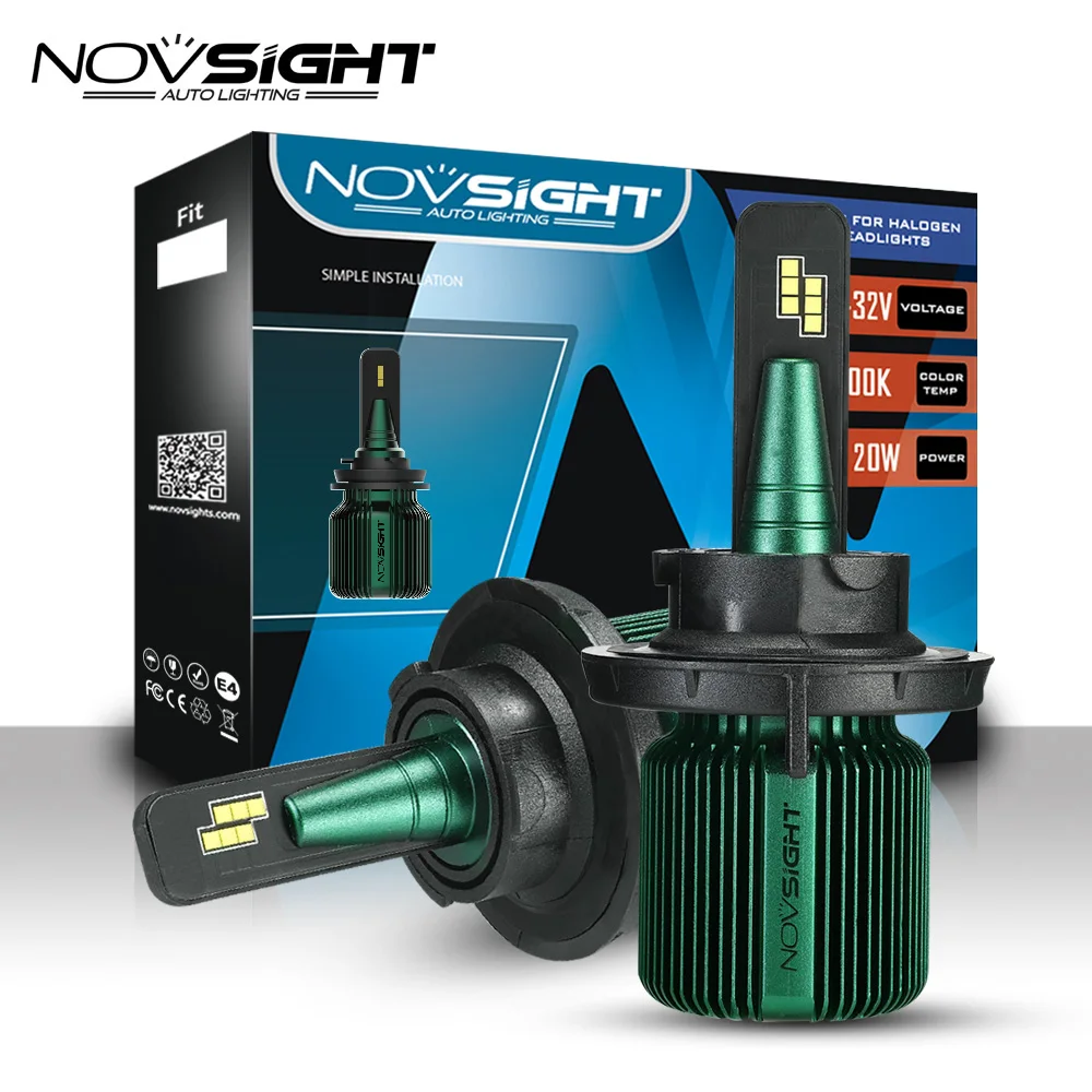 NOVSIGHT H4 светодиодный фар автомобиля лампы H7 Автомобильный фары 9005 9006 40 Вт 10000LM 6500K