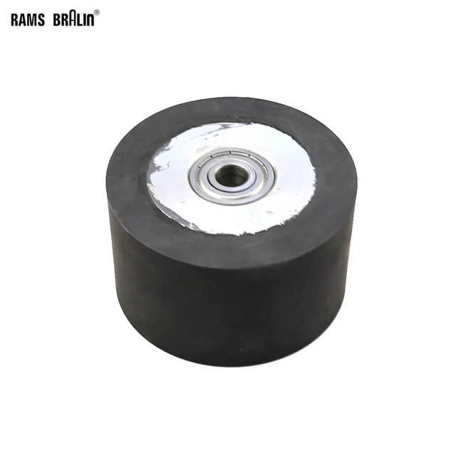100*60mm Smooth Surface Rubber Roll Belt Grinder Backstand Idler