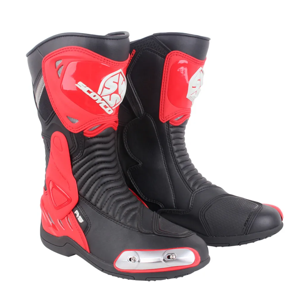 Botas de motociclista de SCOYCO, motos, Motocross, hombres, Botas de carreras