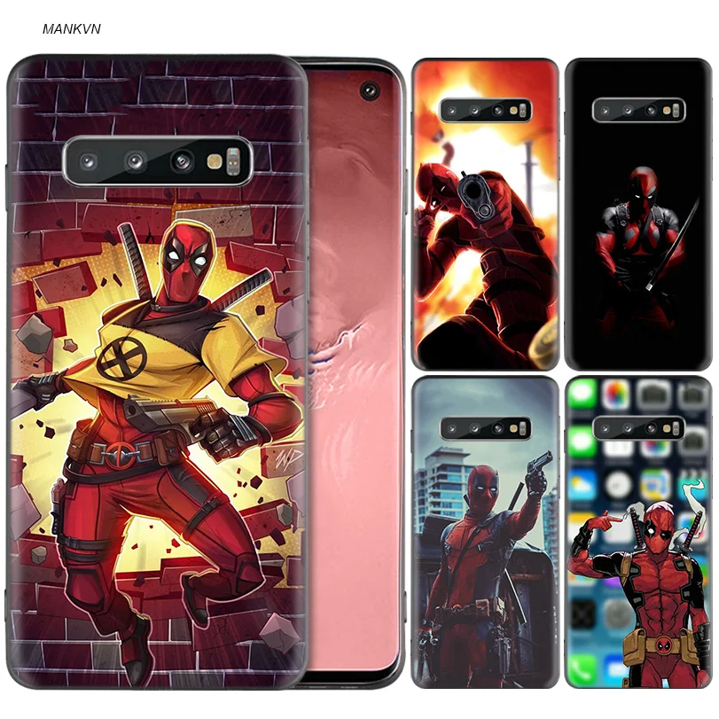 

Marvel deed pool Deadpool Silicone Case For Samsung Galaxy S8 S9 S10 Plus S10e A50 A30 M30 A40 A20 A10 M20 M10 S7 Edge Cover