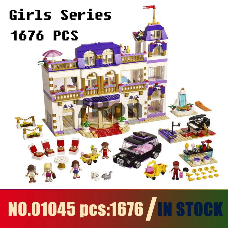 

Models building toy 01045 1676Pcs Girls Series The Heartlake Grand Hotel Building Blocks Compatible 41101 & hobbies
