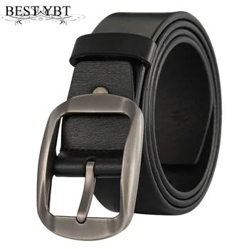 

Best YBT High Quality Imitation Leather Luxury Strap Male Belts For Men Jeans Casual Belt Pin Buckle Masculine