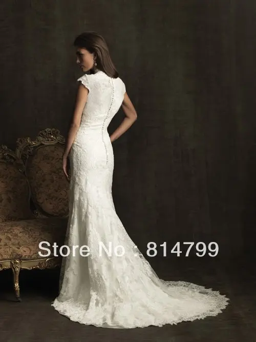 Free shipping 2013 Fashion Luxurious embroidery applique V-Neck Necklines Wedding Dresses Design EW49 |