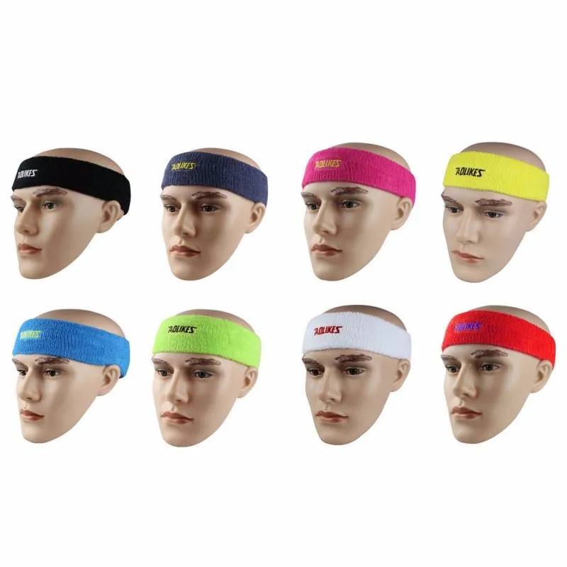AOLIKES головные повязки Для Йоги Хлопок повязка от пота для Для мужчин Sweatband Для женщин головы Налобные повязки спортивные безопасности