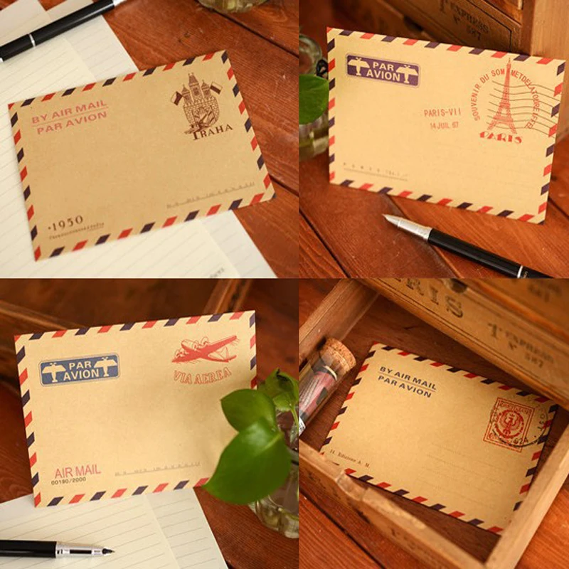 10 шт крафт-бумажные конверты, свадебное письмо-приглашение, открытки, обложки, бумажные конверты с буквами, boda, школьные канцелярские принадлежности