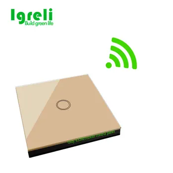 

Igreli Intelligent Remote Control Wireless Transmitter 433 Mhz Wall Stickers For Eu 1 Gang Tandard Switch Light Touch