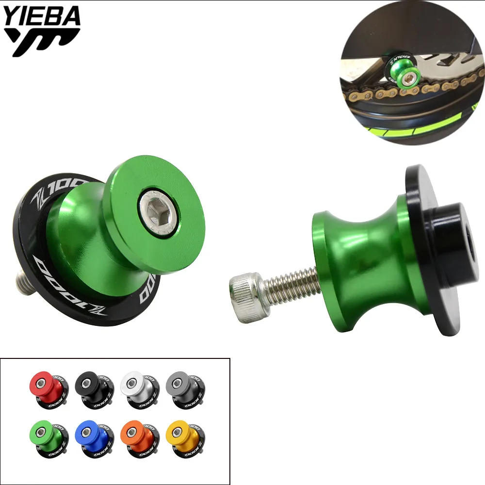Hight quality Aluminum Swingarm Motorcycle Spools Slider Stand Screw Moto Accessories For KAWASAKI Z1000 2014-2017 z1000 logo