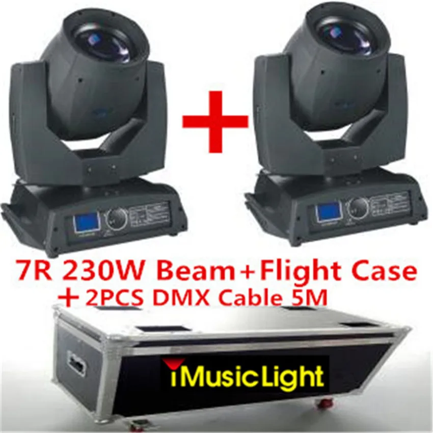 Подвижный головной светильник Sharpy Beam 230 Вт 7R с чехлом F кабель DMX 2 шт.