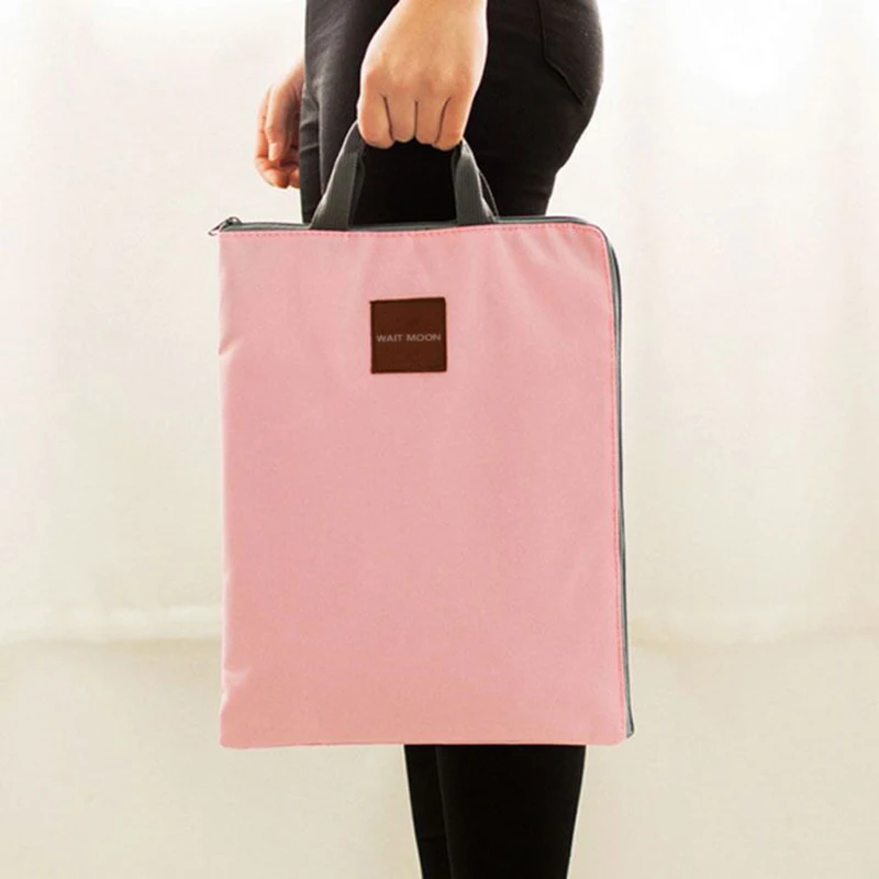 

Oxford Canvas Briefcase Bag Cloth Zipper Multi-layer A4 for iPad Handset Tablet Computer Briefcase Tote Container Bag Bolsa Femm