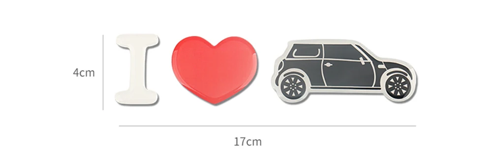 I Love Mini Car Body Creative Sticker Crystal Epoxy Decor For MINI Cooper  R50 R56 R60 F54 F55 F56 F60 Countryman Clubman Styling - AliExpress