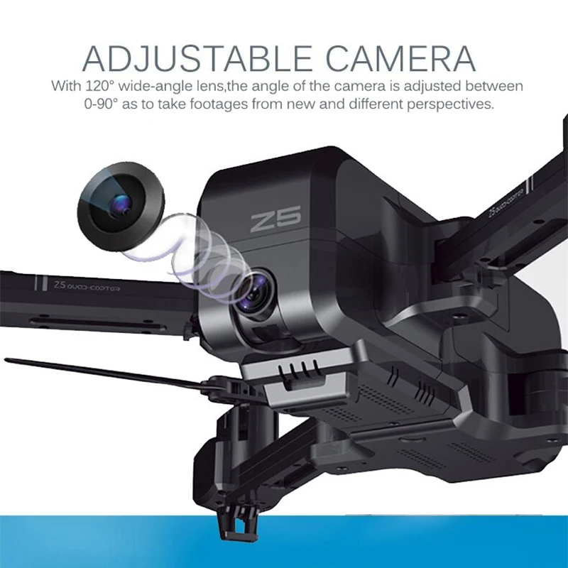 SJRC Z5 Profissional Foldable Drone with Camera 1080P HD GPS 5G Wifi FPV Optical Flow RC Quadrocopt