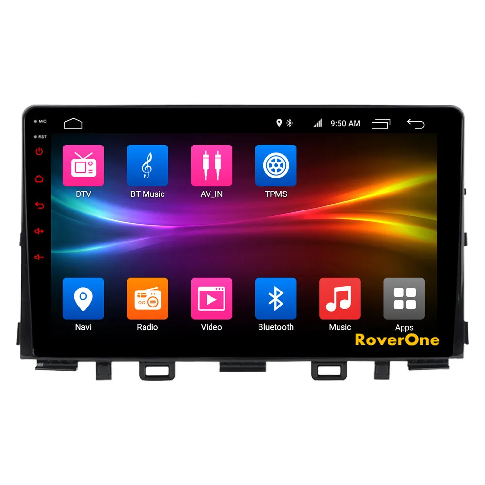Best RoverOne Android 9.0 Octa Core Rio Car Radio GPS For Kia Rio 2017 2018 Touchscreen Multimedia Player Stereo Rio Head Unit 6