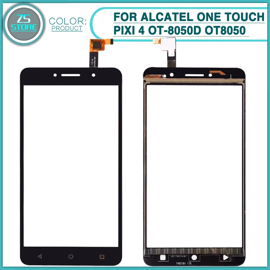

new TouchScreen For Alcatel One Touch Pixi 4 OT-8050D OT8050 8050D Touch Screen panel Digitizer Sensor LCD Front Outer Glass