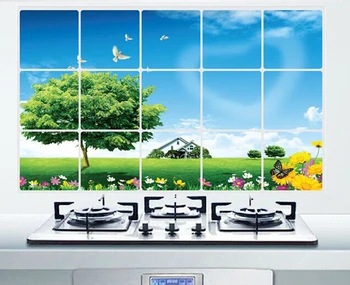 

Wall paintings 3D three-dimensional wall stickers trees and grass Sticker for home hotel room bathroom Decoration WX1591631