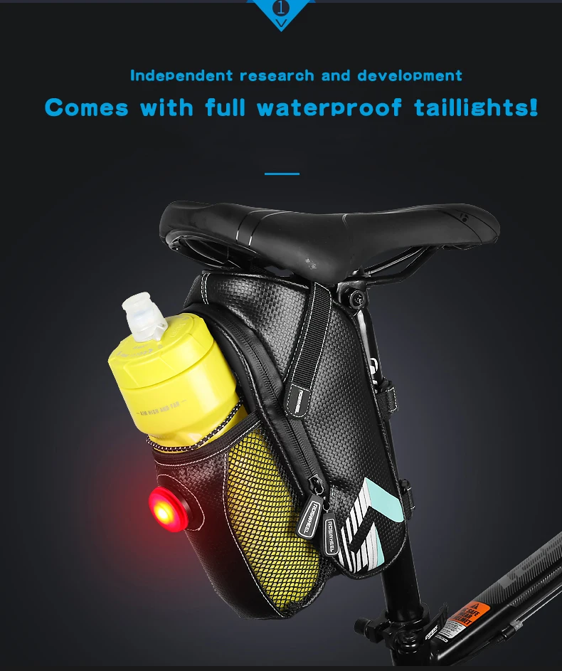 Discount ROSWHEEL Bicycle Bags Rainproof Saddle Bag Outdoor Mountain Bike Back Seat Tail Pouch Maintenance Tool Bags water bottle Bag 2 Discount ROSWHEEL Bicycle Bags Rainproof Saddle Bag Outdoor Mountain Bike Back Seat Tail Pouch Maintenance Tool Bags water bottle Bag 2