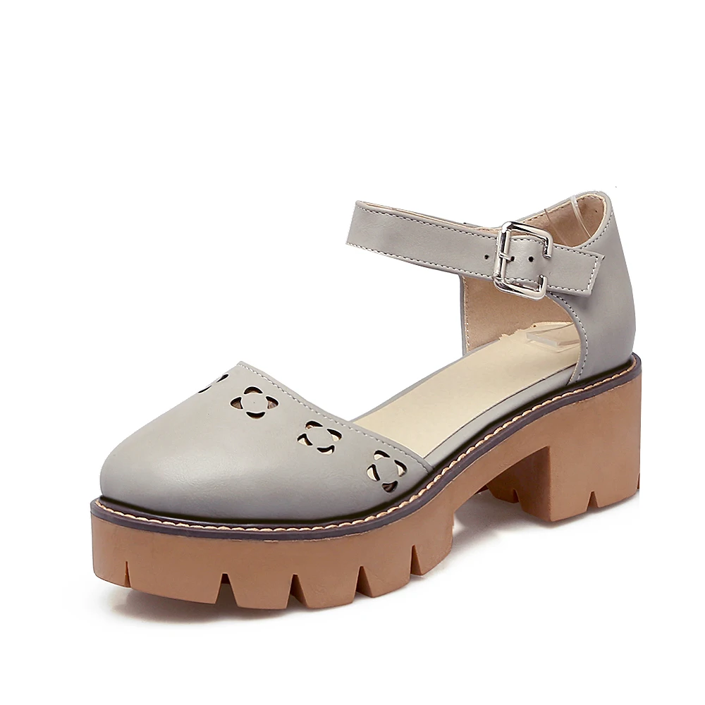 

Big Size 11 12 13 14 15 Solid color Frenulum of foot Spring and aut women's sandals women's shoes woman for women platform shoes