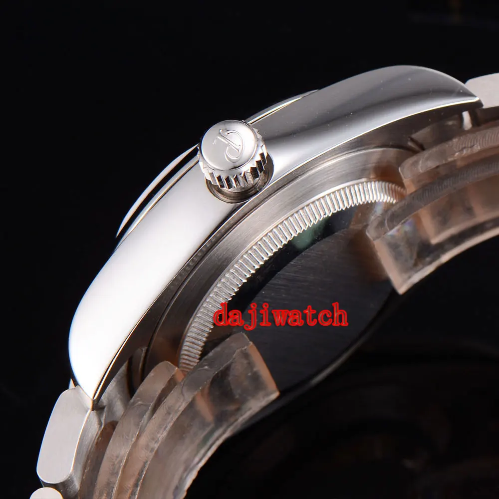 Parnis 40 мм черный циферблат сапфировое стекло, автоматические механические мужские часы miyota механизм