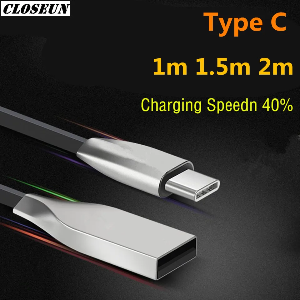 USB Type C Cable USB C Fast Charging Data Sync Cable with 56k Resistor