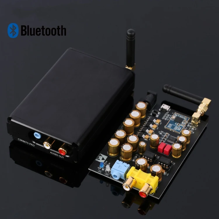 Без потерь HIFI CSR8675 APTX HD Bluetooth 5,0 беспроводной приемник адаптер PCM5102A ies DAC декодирование 24BIT TWS 3,5 м RCA выход