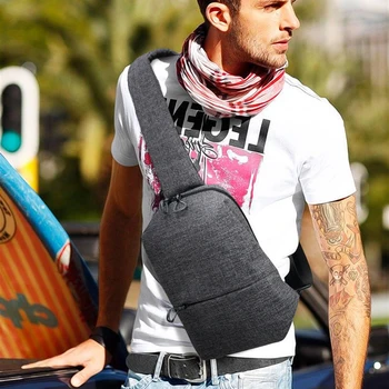 

2020 IPad Cellphone Daypack Quality Oxford Men Sling Bags Leisure Men Chest Bags Vintage Crossbody Bags Teenager Boy