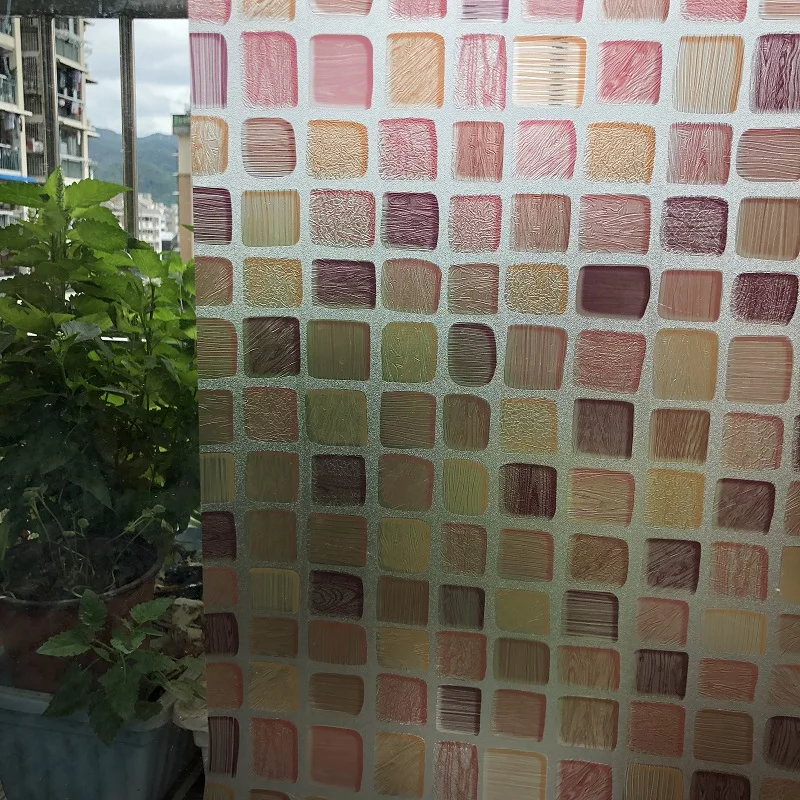 No Glue Glass Window Film Opaque Privacy Decorative Static Cling Self