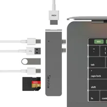 USB-C концентратор usb3.1 type C к HDMI 2K USB3.0 USB2.0 Ethnernet SD TF карта USB C адаптер