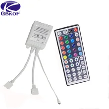 44 клавиши или 24 клавиши 12 В постоянного тока с двумя разъемами ИК-пульт дистанционного управления RGB лампа диммер для 10 м 5 м 3528 2835 5050 светодиодный светильник