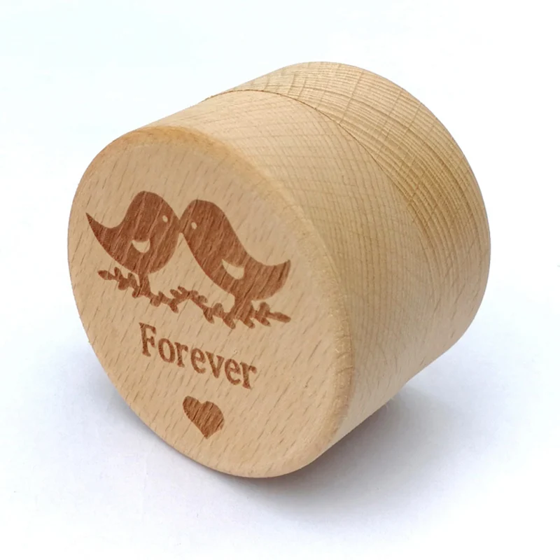 18 стилей Персонализированная деревенская Свадебная деревянная коробочка для колец держатель обручальное кольцо на заказ носитель
