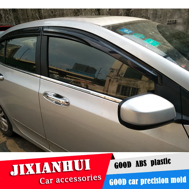Для Honda city Пластиковый оконный козырек для города 2008-2014 вентиляционные оттенки