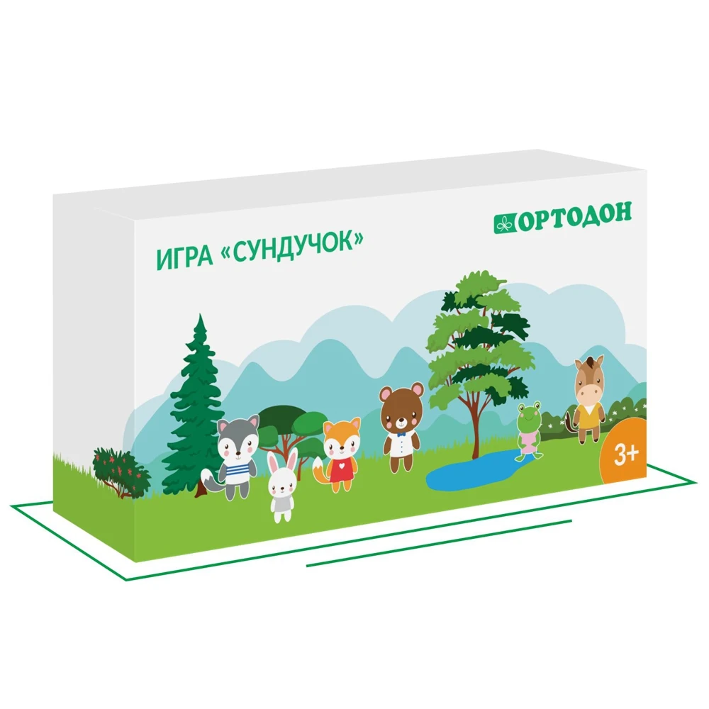 Детский массажный коврик ОРТОДОН, набор Игра Сундучок