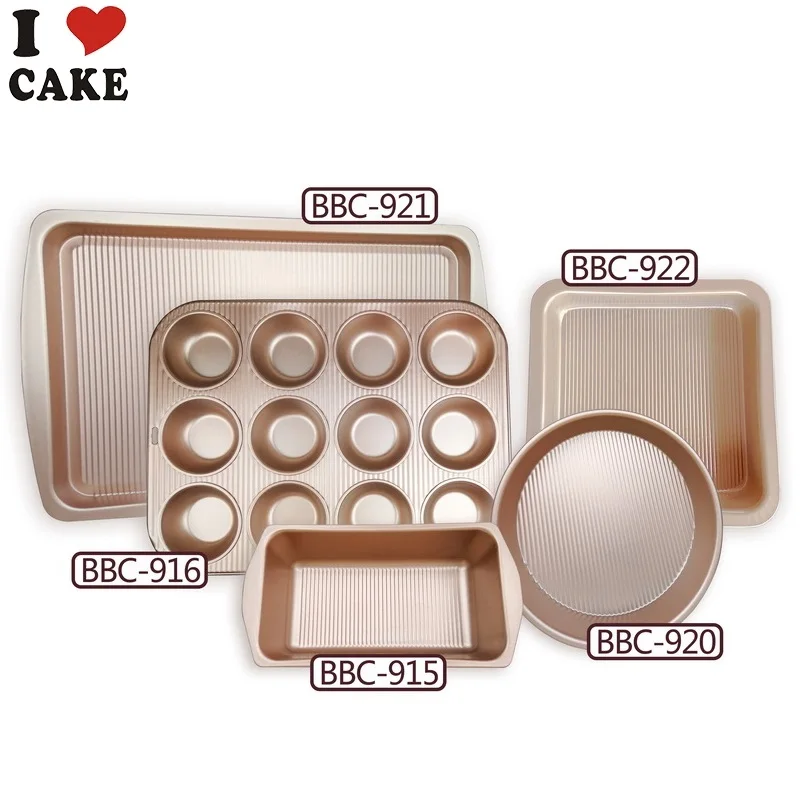 Bakeware Set cake decoration mould 5 pcs non-stick coating mini loaf pan set | Дом и сад