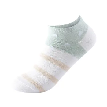 

Cotton Socks Casual Unisex Comfortable Stars Pattern Stripe Slippers Short Ankle Socks