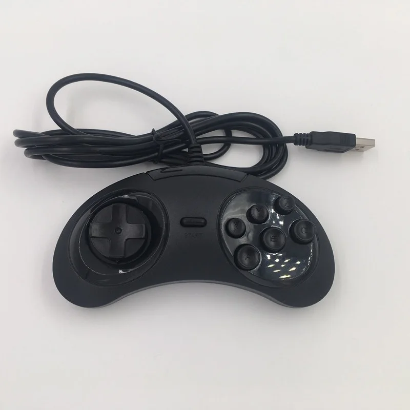 Лидер продаж геймпад SEGA Genesis USB игровой контроллер с 6 кнопками держатель