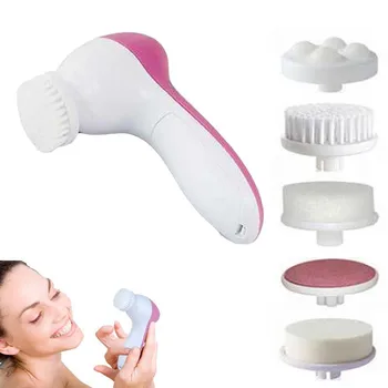 

5 in 1 Electric Wash Face Machine Clearner Face Massager Facial Massage Relax Dead Skin Remove Health care Beauty Massager