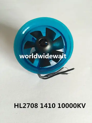 New HL2708 1410 10000KV Motor EDF 27mm Ducted Fan for RC Aircraft Airplane title=